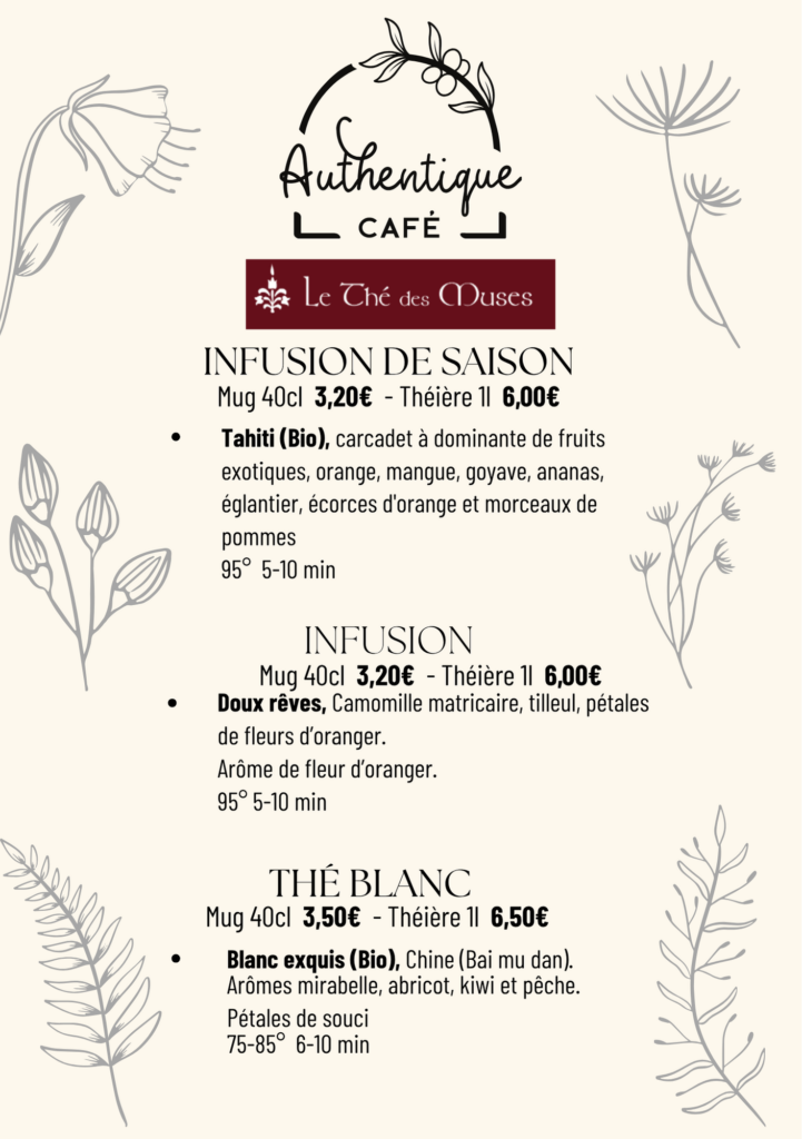 Infusions et thé